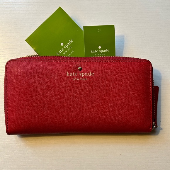 kate spade Accessories - NWT Kate Spade red wallet